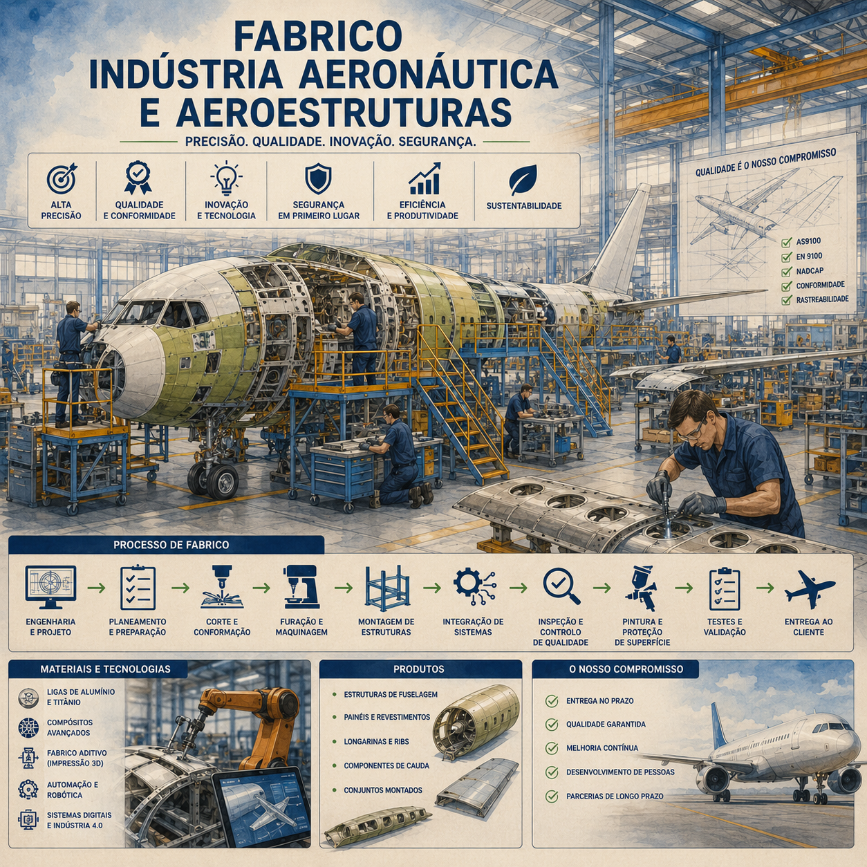 Indústria aeronáutica e aeroestruturas