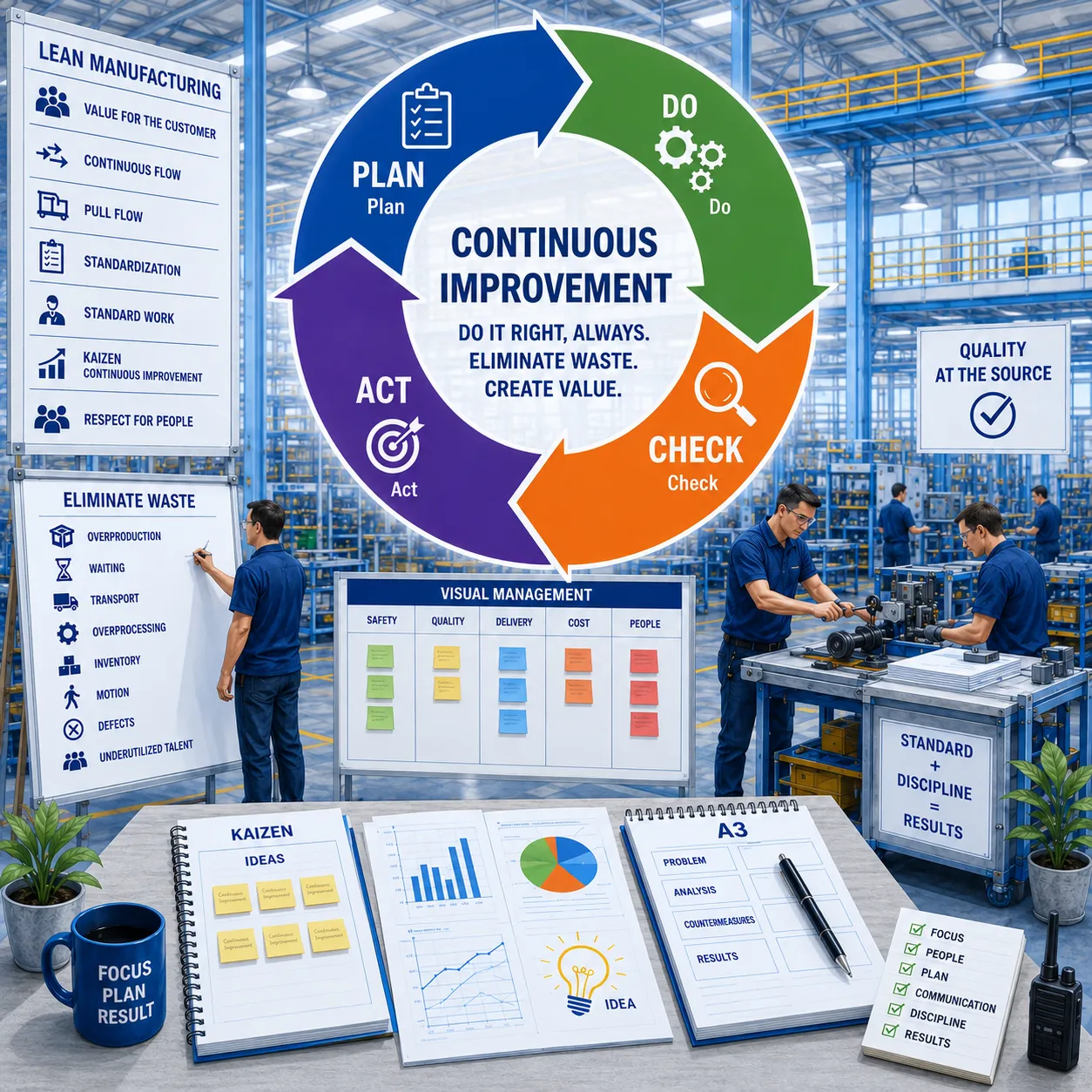 Continuous improvement and Lean Manufacturing