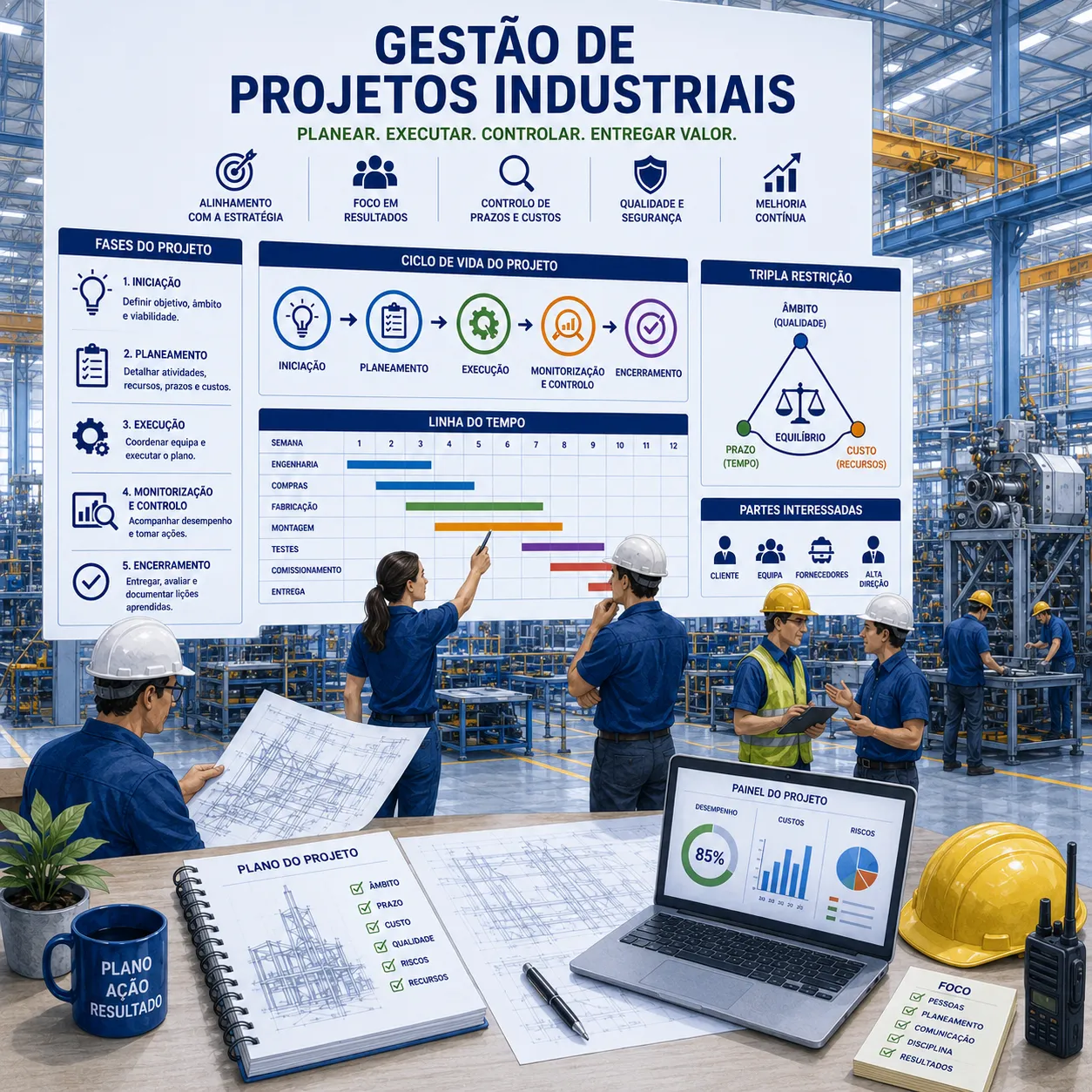 Gestão de projetos industriais